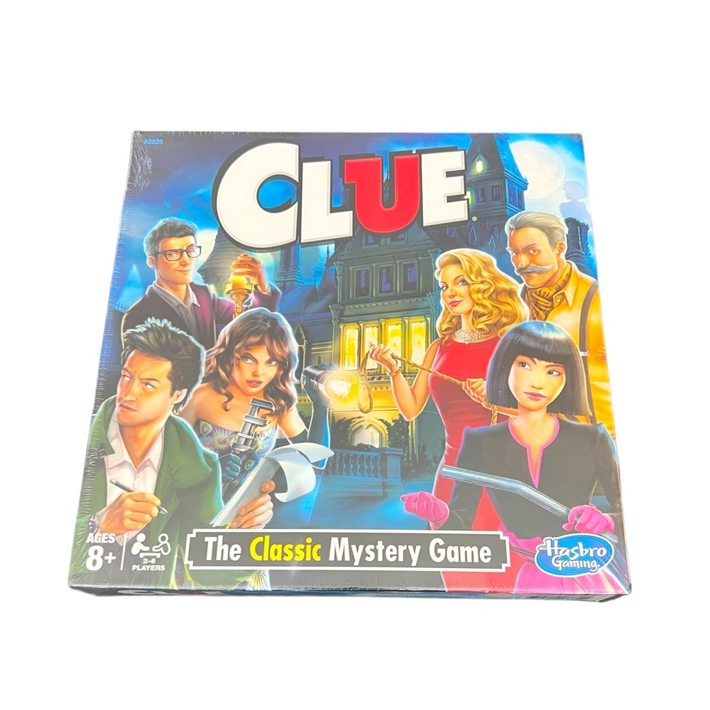 New Sealed Clue Board Game Hasbro Gaming A5826 Ages 8+